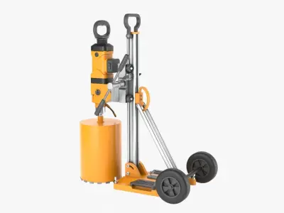 Concrete Coring 3D model