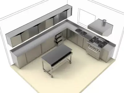 KITCHEN 44 3D model