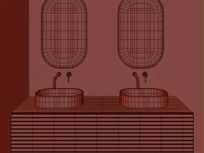 bathroom set 18 3D model