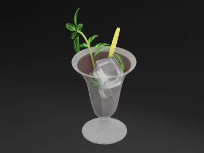 Exotic Fizz Juice Low-poly 3D model