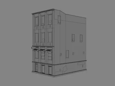 Building Free low-poly 3D model order