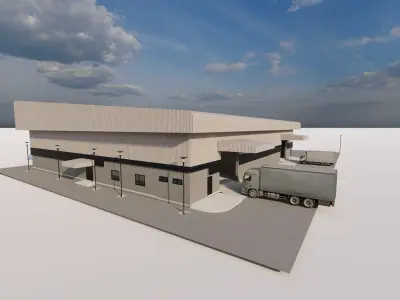 Warehouse-Warehouse Building 3D model