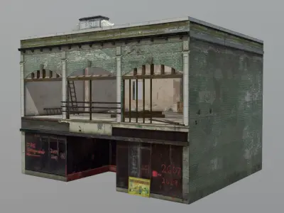 Old Building 925 Low-poly 3D model