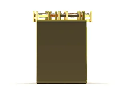 Architectural Diamond Gold STL Ring jr00185 3D print model