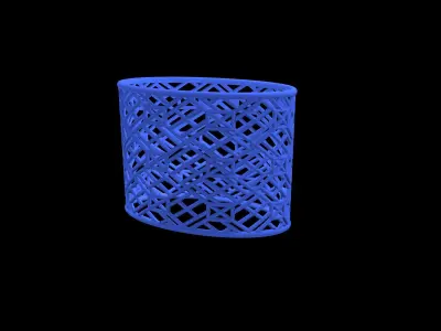 Geometric Lamp Shade 3D print model