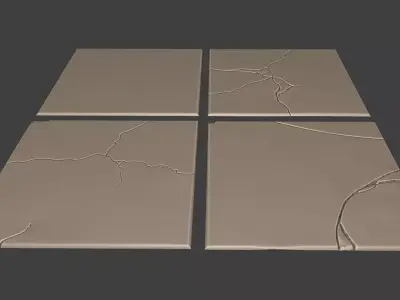 kitchen backsplash bathroom floor wall tiles sculpts 3D model