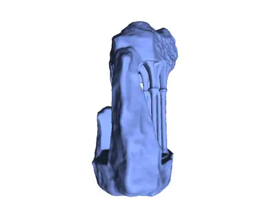 Columns and Pillars Carved Into Stone 3D print model