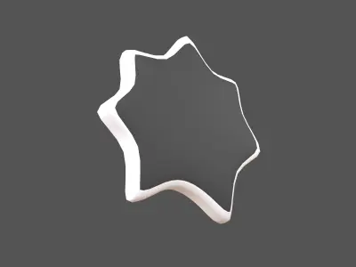 Speech Balloon v32 002 Low-poly 3D model