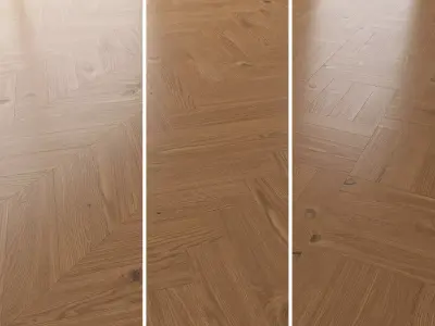 Parquet Oak Nut WWL set 4 3D model
