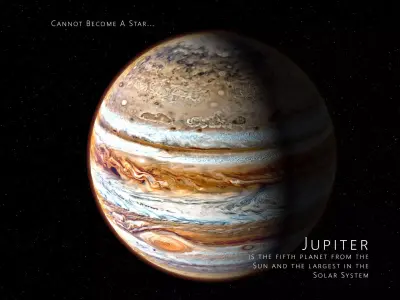 Jupiter 3d max corona rander model 3D model