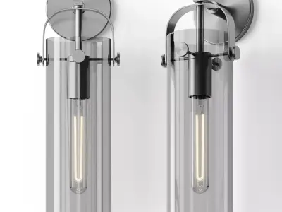 Cylinder Slim Sconce 3D model