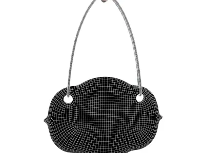 Sign Board v1 003 Low-poly 3D model