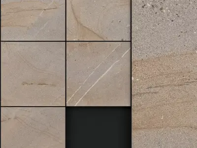 Zeus Ceramica Cornerstone Slate Multicolor 3D model