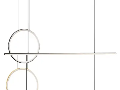 Halo pendant lamp by maytoni 3D model