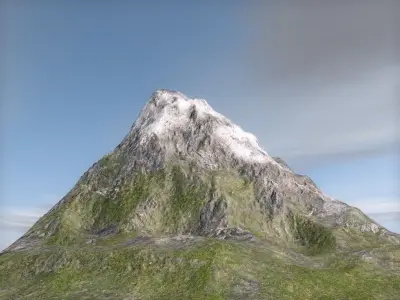 Terrain mountain 3D model