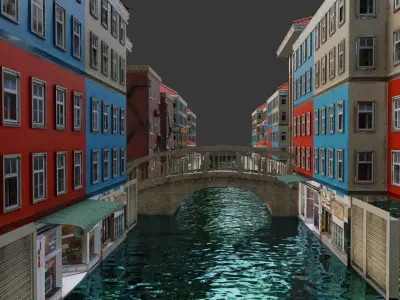 venice city street 3D model