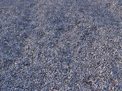 Pebbles Ground PBR 3D model