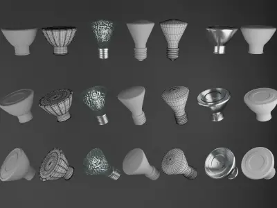Light Bulb Package 3D model