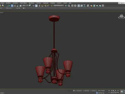KAYVA CHANDELIER Low-poly 3D model