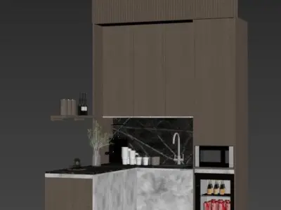 Kitchenette 3D Model 3D model