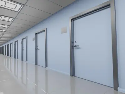 Matrix Hallway 3D model