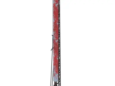 Railway Semaphore 2 Weathered Low-poly 3D model