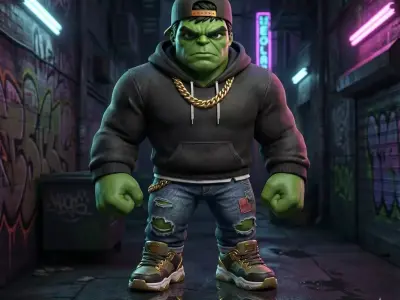 Urban Hulk Deluxe Edition 3D Figure Street Style 3D print model