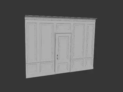 Decor Molding for Walls Doors 02 3D model