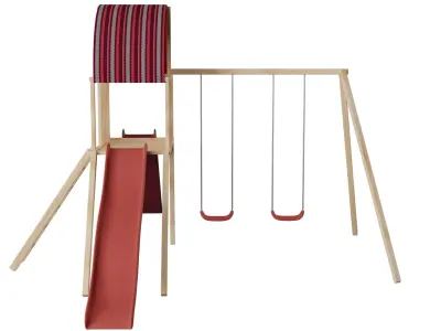 Swing Set Low-poly 3D model purchase