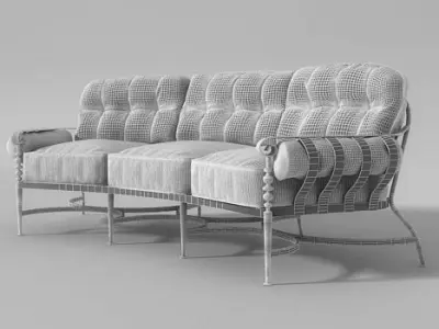 Corsica Crescent Sofa 3D model