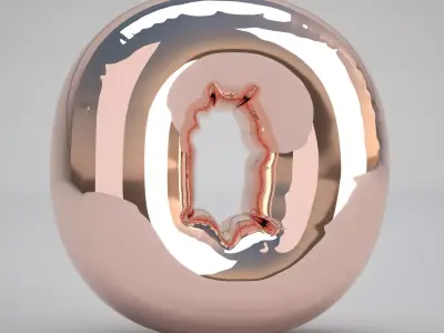 O Balloon Copper 3D model