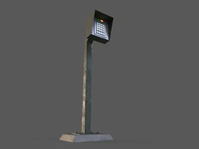 Access control panel  Low-poly 3D model