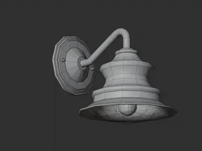 Lamp outdoor 01 3D model