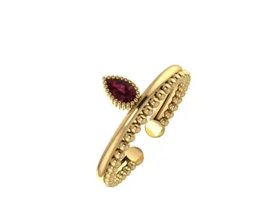 Ring - Gold - Silver 3D print model