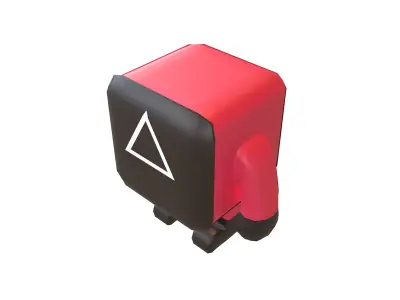 Cube Character 00009 Squid Game NPC Low-poly 3D model