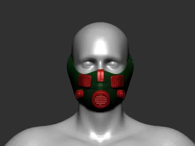 helmet high poly sculpt 3d printable  3D model 86