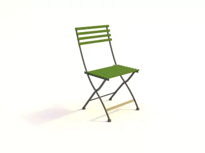 Chair folding 3D model