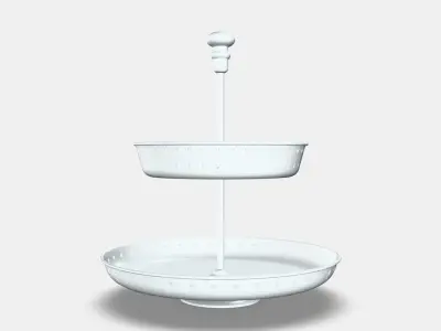 GARNERA Double decker serving stand Low-poly 3D model