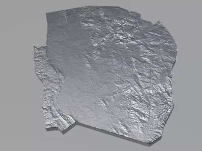 Eswatini Country Terrain 3D model