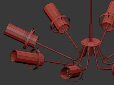 Brass and Satin Glass 3D model