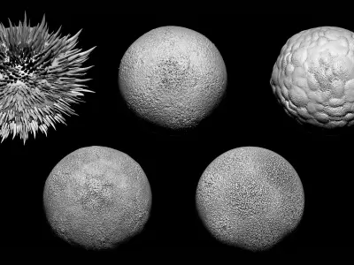 Zbrush - 20 Vegetation Nature Brushes Pack 3D model