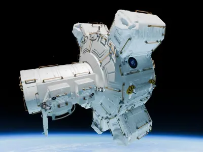 ISS Quest Joint Airlock Exterior Interior Low Poly Low-poly 3D model