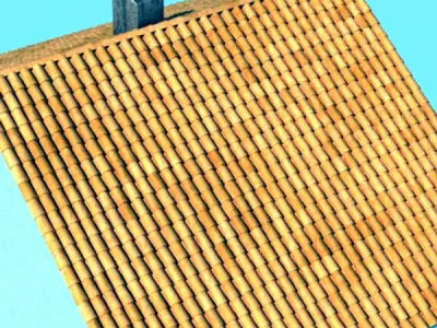 Tile Roof Dirty 3D model