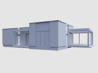 Modern House model Contemporary 3D model 3D model