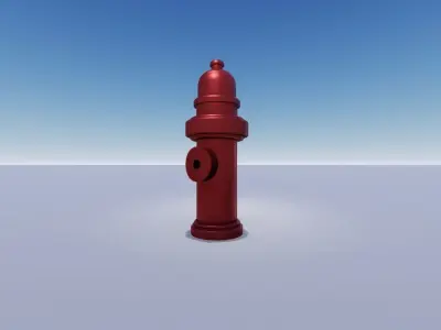 Fire Hydrant  Free low-poly 3D model buy