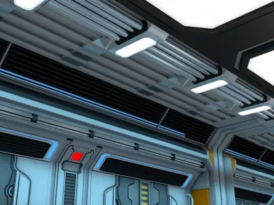 Sci Fi Corridor 3D model