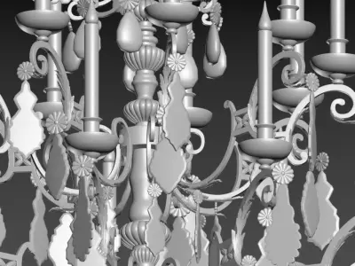 Delisle Chandelier  3D model