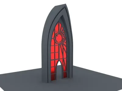 Abstract Stained Glass 3D model