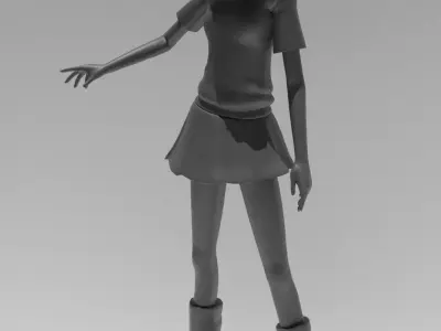Misaka Mikoto 3D print model