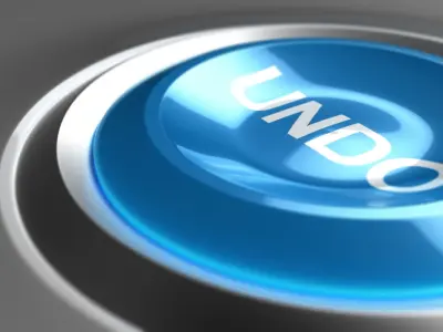 Undo Button Low-poly 3D model